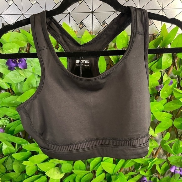 NWT Skins DNAmic Primary Womens Sports Bra Black Large Hi Impact - Picture 3 of 12